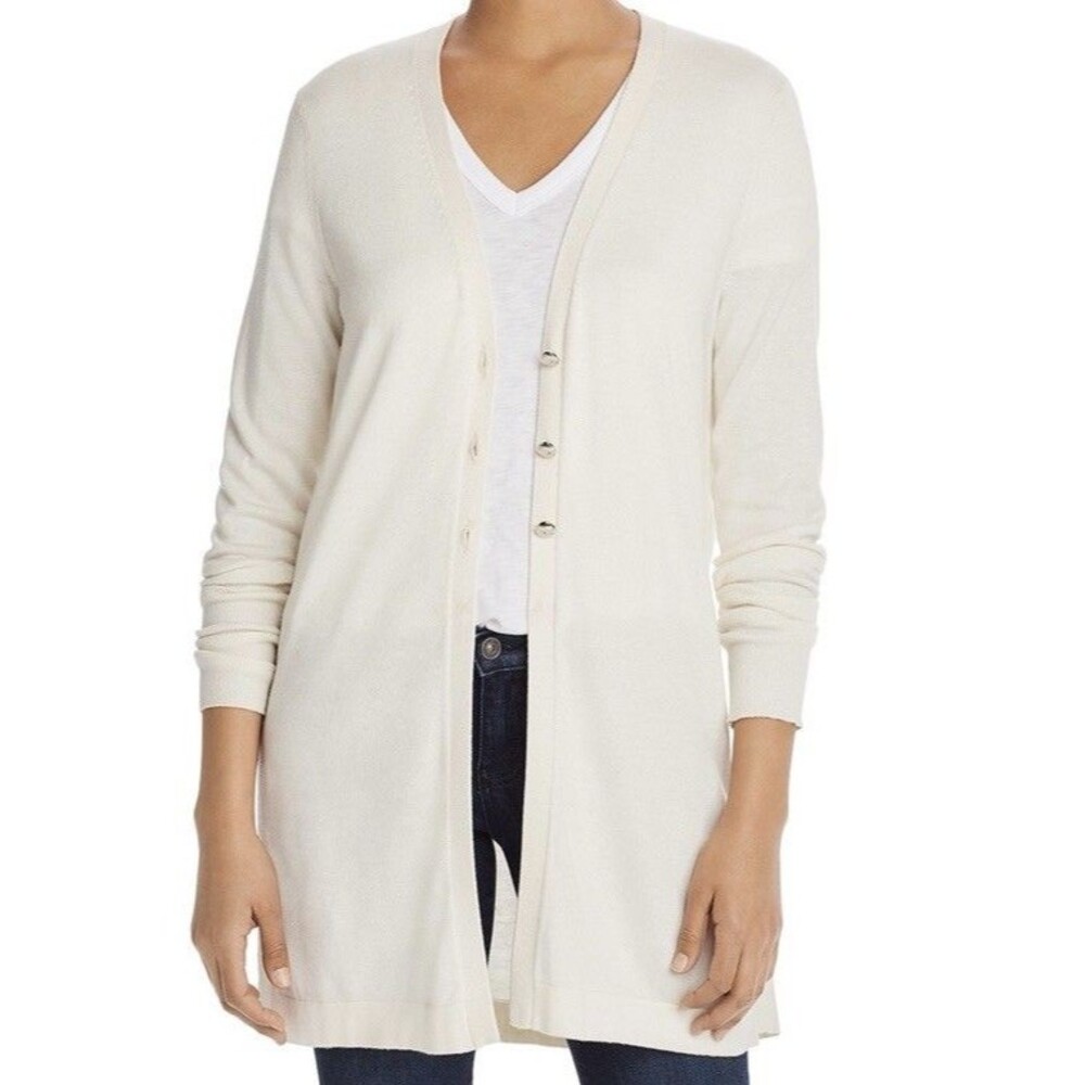 Elie Tahari Silk/Cotton/Cashmere Monique Cardigan Sweater Size: XL $328